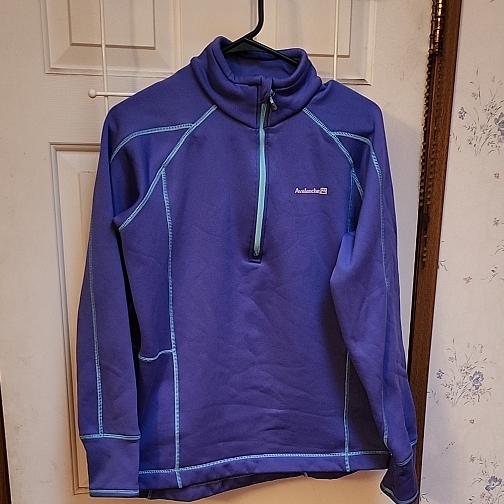 Avalanche Purple Sweatshirt with Blue Accents